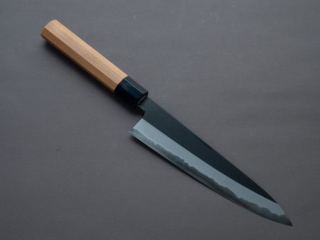 Hitohira - Tanaka x Kyuzo - Blue #1 - Kurouchi - 210mm Gyuto - Yakusugi Cedar Handle Online