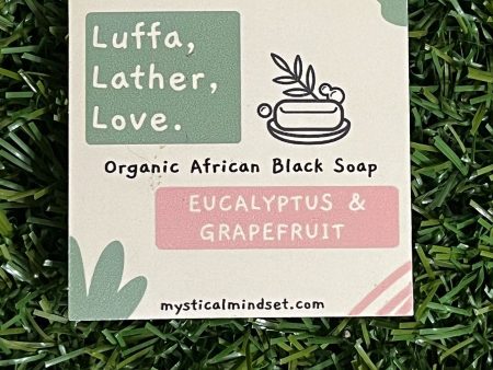 Luffa-Lather-Love Infused African Black Soap by Mystical Mindset Fashion