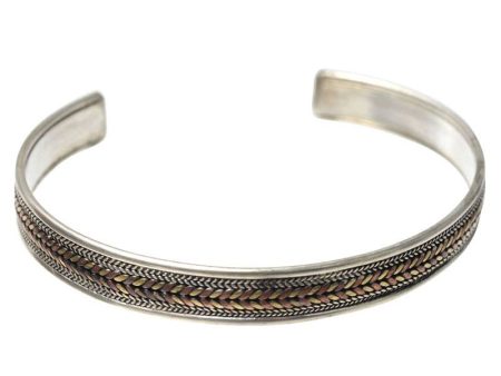 Thin Silver Cuff Bracelet For Sale