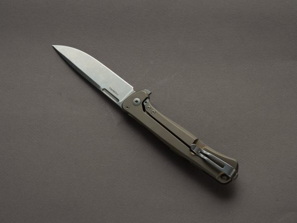 lionSTEEL - SOLID Folding Knife - Frame Lock - Skinny - MagnaCut - 85mm - Bronze Titanium Handle For Discount