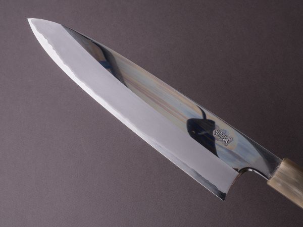 Hitohira - Togashi - White #1 - Stainless Clad - Mirror Polished - 240mm Gyuto - Taihei Rosewood Handle Online