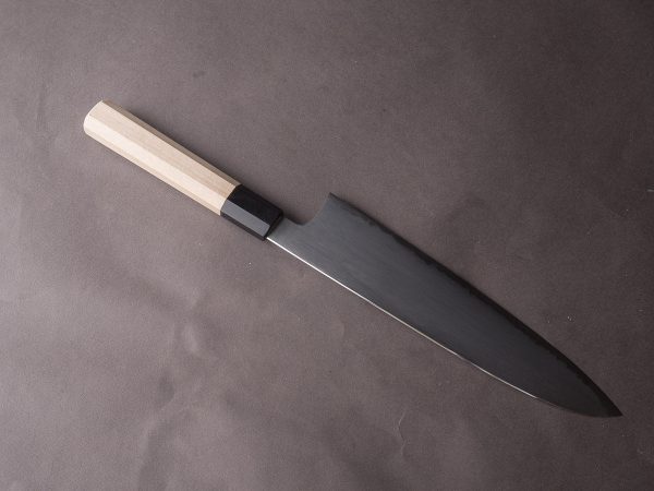 Hitohira - Gorobei x Rikichi - White #2 Kasumi - 240mm Gyuto - Ho Wood Handle Online