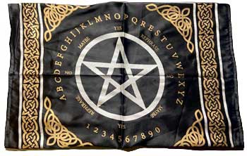 Pentagram Pendulum  Ouija 
Altar Cloth 24  by 24  Supply