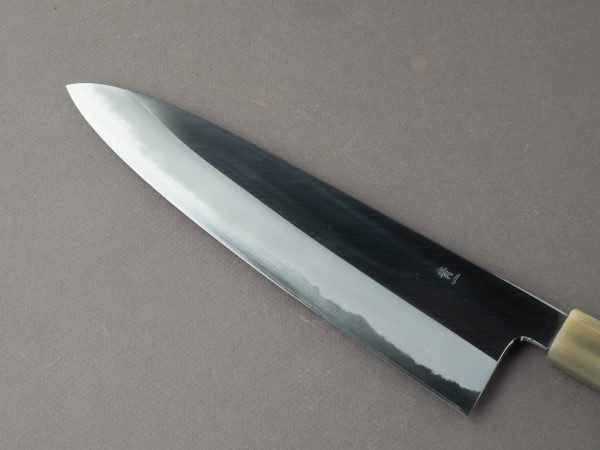 Hitohira - Tanaka x Kyuzo - Blue #1 - Migaki - Gyuto 240mm - Ziricote Handle - Extra Height on Sale