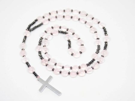 Rose Quartz Rosary - Prayer Beads - 8mm For Discount