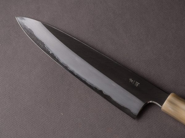 Hitohira - Togashi - Blue #1 Stainless Clad - 210mm Gyuto - Ebony Handle For Cheap