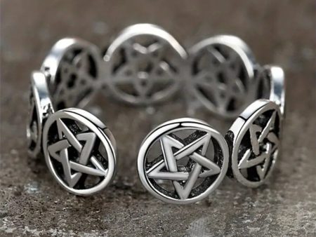 Adjustable  Pentagram Ring For Discount