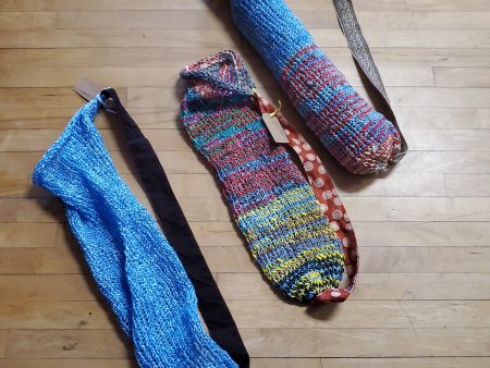 Knit Recycled Materials Yoga Mat Bags Cheap