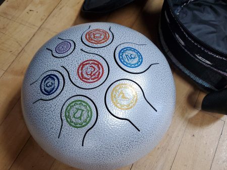 Seven Chakra Tongue Drum with Carrying Case Online now