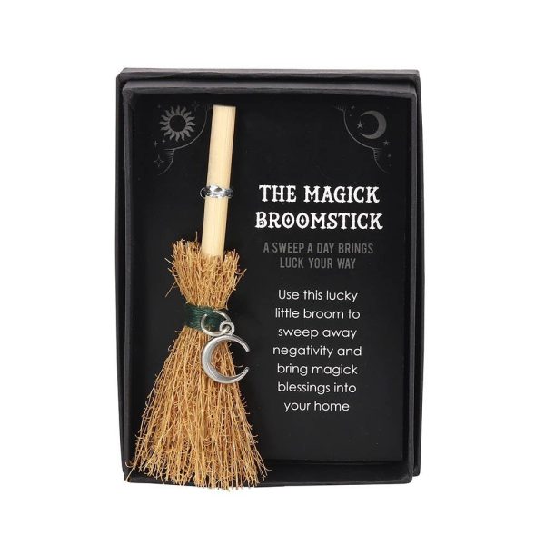 Mini Magick Broom - Crescent Moon For Sale