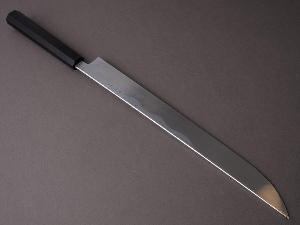 Sakai Kikumori - Blue #1 - 330mm Saber Yanagiba - Ebony Handle - Mirror Finish Online now