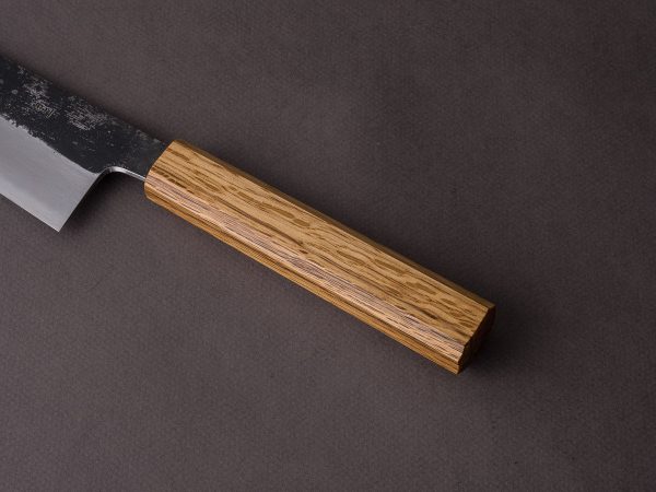 HADO - Sumi - White #2 - Kurouchi - 180mm Bunka - Oak Handle Hot on Sale