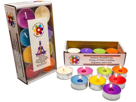 Chakra Scented Tealight Candles - 2 Sets of 8 Colors and Scents Online Hot Sale