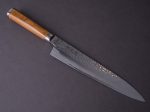 RYUSEN - TANGANRYU -  VG10 Tsuchime Damascus - 240mm Gyuto - Maple Hybrid Handle Online now