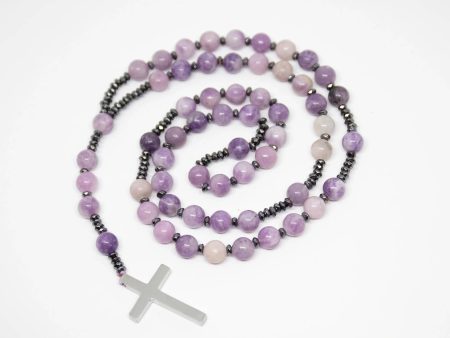 Lepidolite Rosary - Prayer Beads - 8mm Fashion