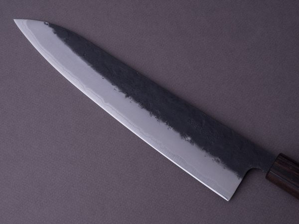 Hitohira - Futana - Super Blue - Kurouchi Nashiji - 240mm Gyuto - Cherry Handle Cheap