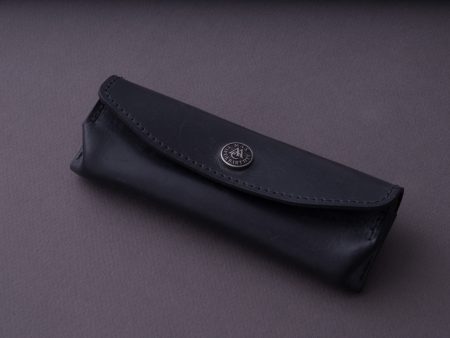 Capdebarthes Provencal - 130mm Belt Knife Pouch - Black Leather on Sale