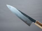 HADO - Sumi - Blue #1 - Damascus Kurouchi - 210mm Gyuto - Oak and Cherry Bark Handle - Extra Height Online Sale