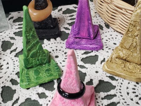 Handmade Clay Pottery Witch Hat Ring Stands Fashion