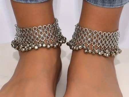 Boho Style Bell Jingle Anklets   Belly Dance   Goddess Dance For Sale