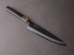 Hitohira - Tanaka x Kyuzo - Blue #1 - 240mm Gyuto - Taihei Ebony Handle - Mirror Finish Discount