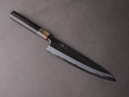 Hitohira - Tanaka x Kyuzo - Blue #1 - 240mm Gyuto - Taihei Ebony Handle - Mirror Finish Discount