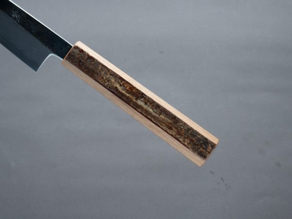 HADO - Sumi - Blue #1 - Damascus Kurouchi - 240mm Sujihiki - Oak and Cherry Bark Handle Discount