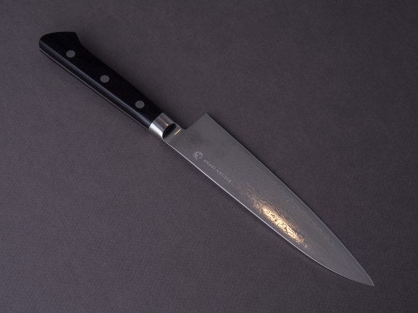 RYUSEN - BONTEN UNRYU - VG10 Damascus - 150mm Gyuto - Western Handle Hot on Sale