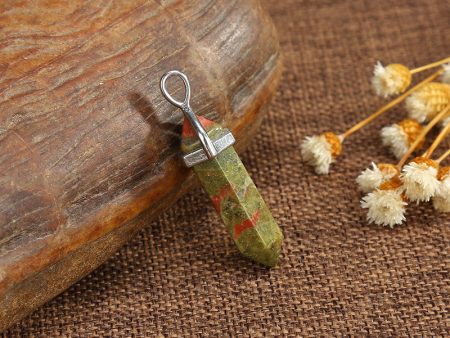 Bi - Point Gemstone Pendants - Unakite Supply