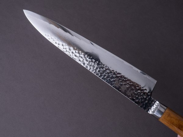 RYUSEN - TANGANRYU -  VG10 Tsuchime Damascus - 240mm Gyuto - Maple Hybrid Handle Online now