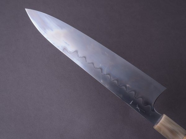 Hitohira - Togashi x Yohei - White #1 - Mizu Honyaki - 240mm Gyuto - Kurokaki Persimmon Handle Hot on Sale