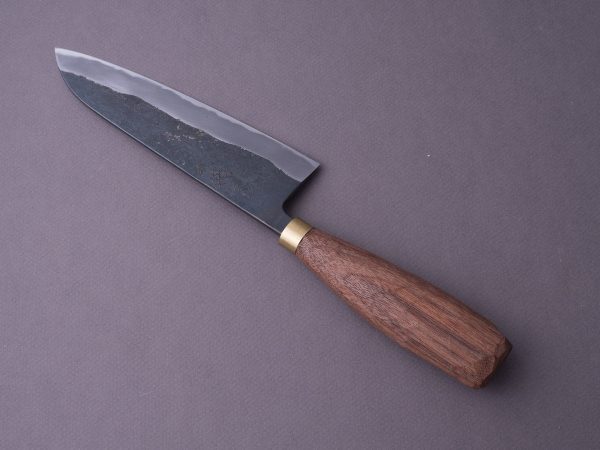 Daitoku - Blue #2 Kurouchi - 165mm Santoku - Walnut Handle Sale