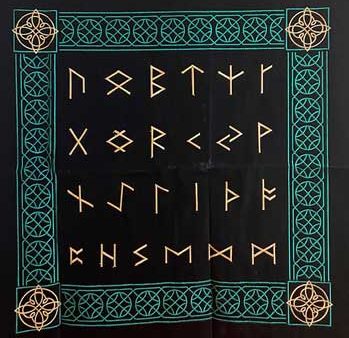 Norse Runes altar cloth 32  by 32  Online Sale