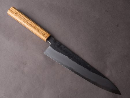 HADO - Sumi - White #2 - Kurouchi - 240mm Gyuto - Oak Handle Online