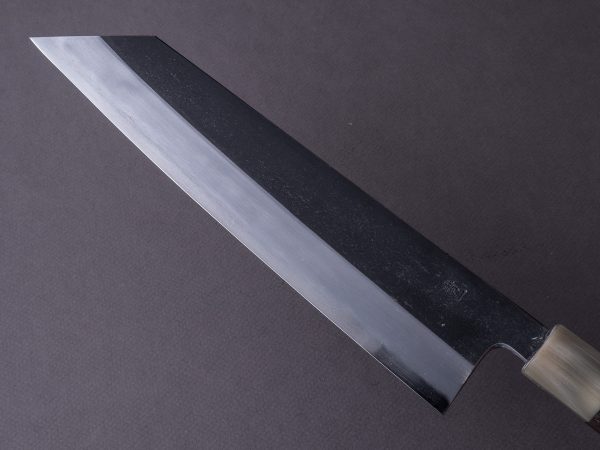 Hitohira - Tanaka x Kyuzo - Blue #1 - Kurouchi - 240mm Kiritsuke Gyuto - Ziricote Handle - Extra Height on Sale