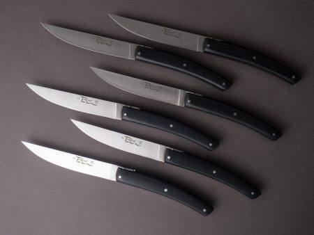 Goyon-Chazeau - Le Thiers Pirou - Steak Table Knives - Paperstone - Set of 6 Hot on Sale