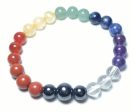 Chakras Gemstone Mala Guru Bead Bracelet For Sale