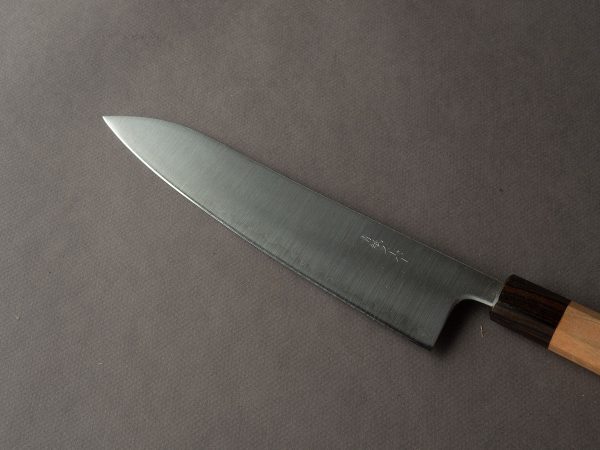 Hitohira - Futana - Super Blue - Migaki - 210mm Gyuto - Cherry Handle Online now