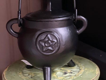 Cast Iron Cauldron Pentacle    Pentagram 2 3 4  For Sale