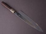 Hitohira - Togashi - White #1 - Stainless Clad - Mirror Polished - 240mm Gyuto - Taihei Rosewood Handle Online