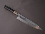 Hitohira - Togashi x Kyuzo - White #1 - Fuji Hakumon Mizu Honyaki - 240mm Gyuto - Taihei Ebony Handle - #045 Cheap