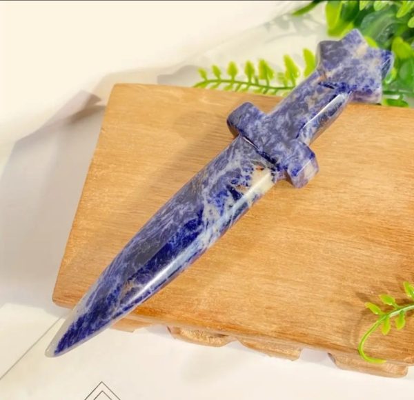 Small Sodalite Dagger   Athame 5  on Sale