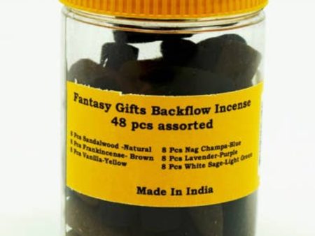 Assorted Back Flow Incense (48 count) Discount