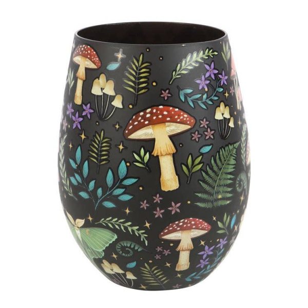 Dark Forest Print Stemless Wine Glass Hot on Sale