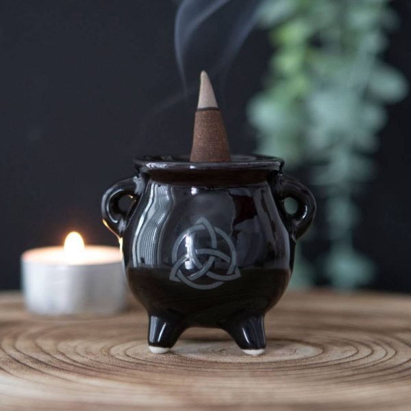 Triquetra Cauldron Ceramic Incense Holder Online Hot Sale