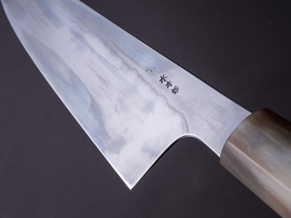 Hitohira - Togashi x Yohei - Blue #2 - Mizu Honyaki - 240mm Gyuto Ziricote Handle (Saya) For Sale