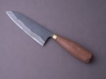 Daitoku - Blue #2 Kurouchi - 165mm Santoku - Walnut Handle Sale