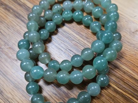 Green Aventurine - Bead Bracelet - 6 mm Sale