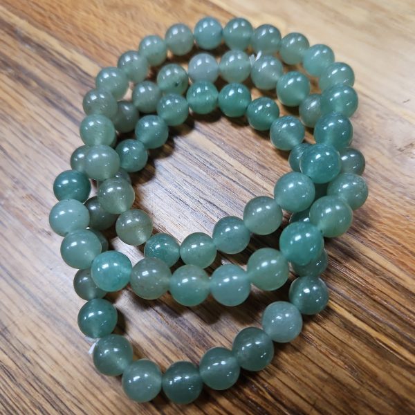 Green Aventurine - Bead Bracelet - 6 mm Sale