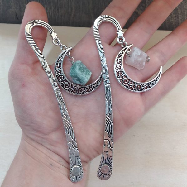 Handmade Gemstone Moon Bookmark Sale